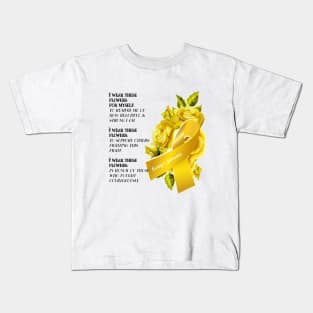 Ewing's Sarcoma Cancer Support Kids T-Shirt